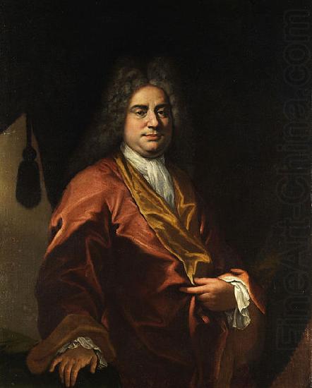 Giovanni Camillo Sagrestani Portrait eines Herren im Hausmantel china oil painting image